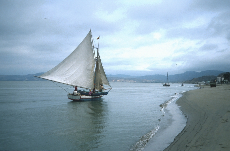 Fischer vor Bahía de Caráquez